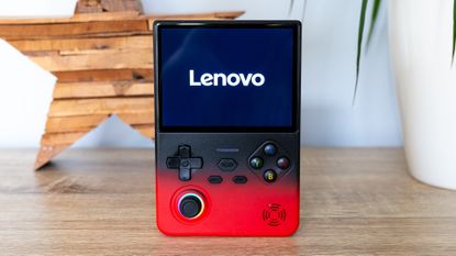 Lenovo G02 retro games handheld from China (in red and black)
