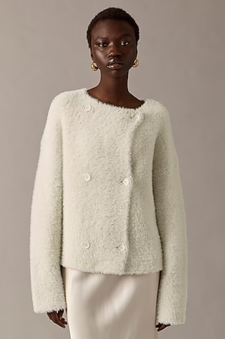 J.Crew Collection oversized double-faced wool-blend jacket