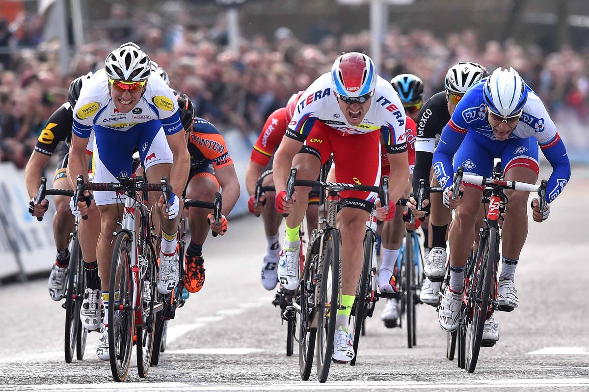 Alexander Kristoff (Katusha) wins the Scheldeprijs