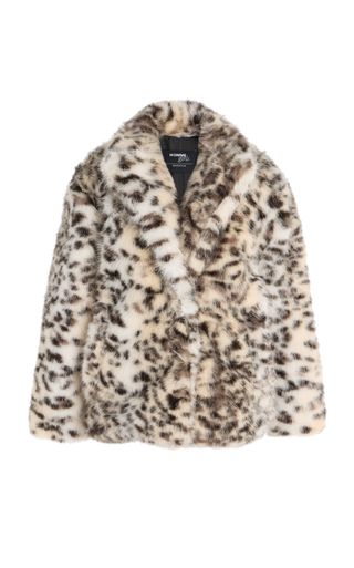 Leopard-Print Fur Coat