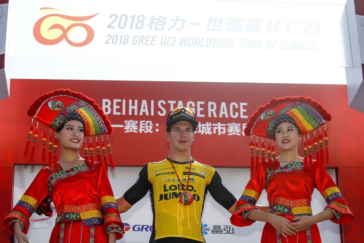 Dylan Groenewegen (LottoNL-Jumbo) won stage 1 of the Tour of Guangxi