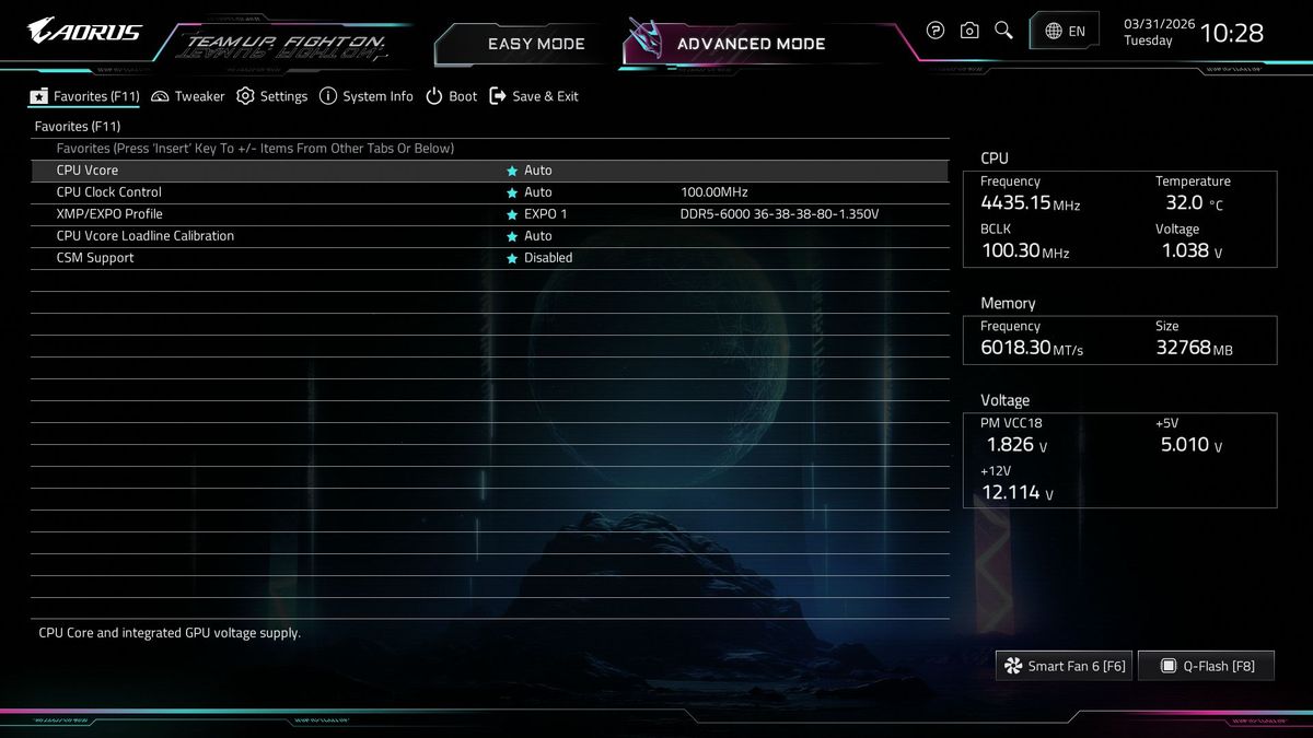 Gigabyte X870E Aorus Xtreme X3D AI Top - BIOS