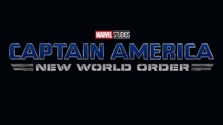 Et skærmbillede af det officielle logo for Captain America: New World Order-filmen