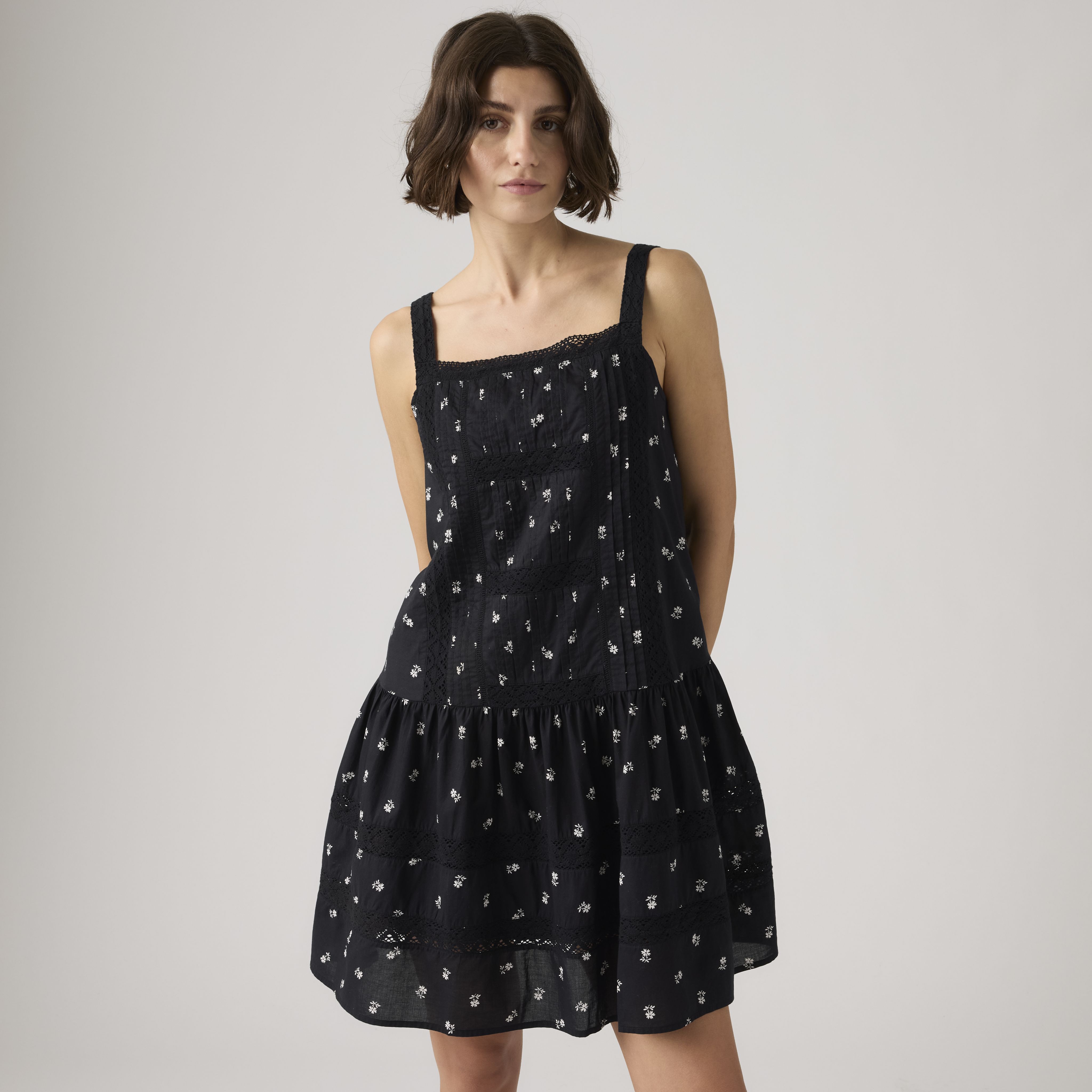 Kate Pintuck Mini Dress