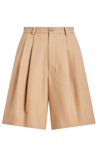 Pleat-Detailed Tailored Shorts