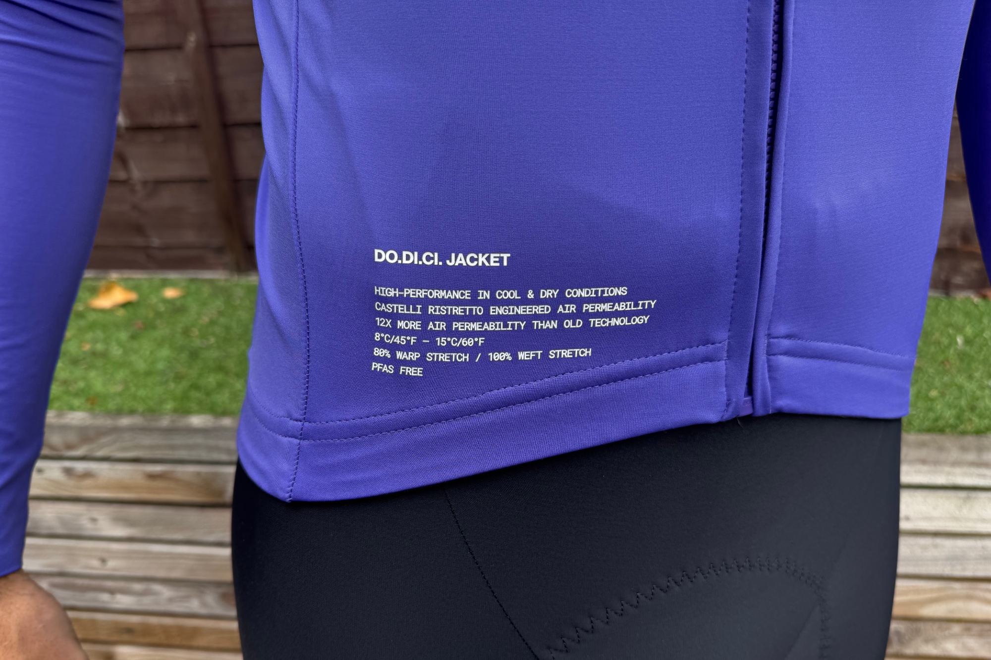 Detail of the Castelli Do.Di.Ci jacket