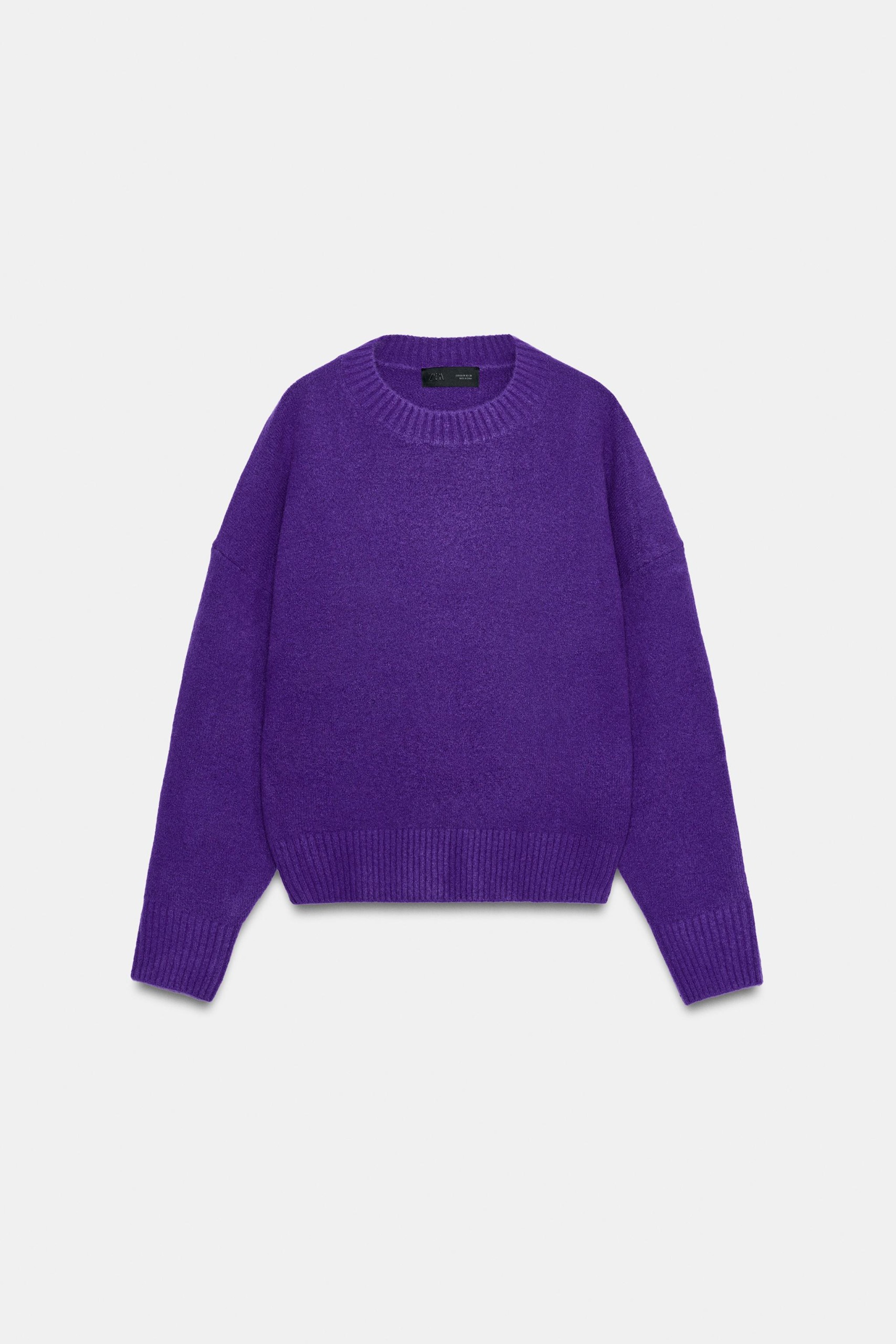 Soft Knit Jumper - Purple - Xs