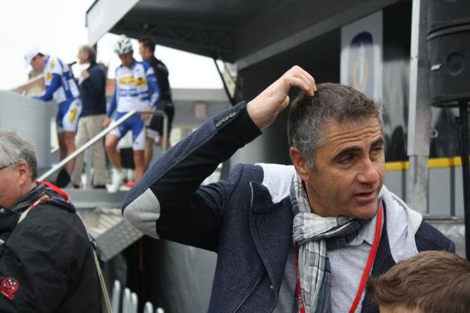 Laurent Jalabert was on hand for French television