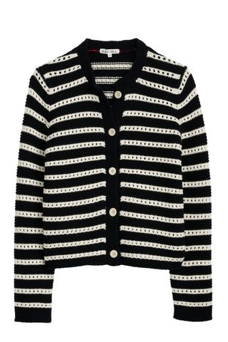 Haley Stripe Cotton Cardigan