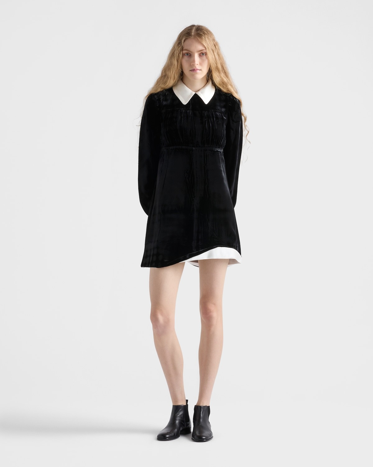 prada, Velvet Mini Dress