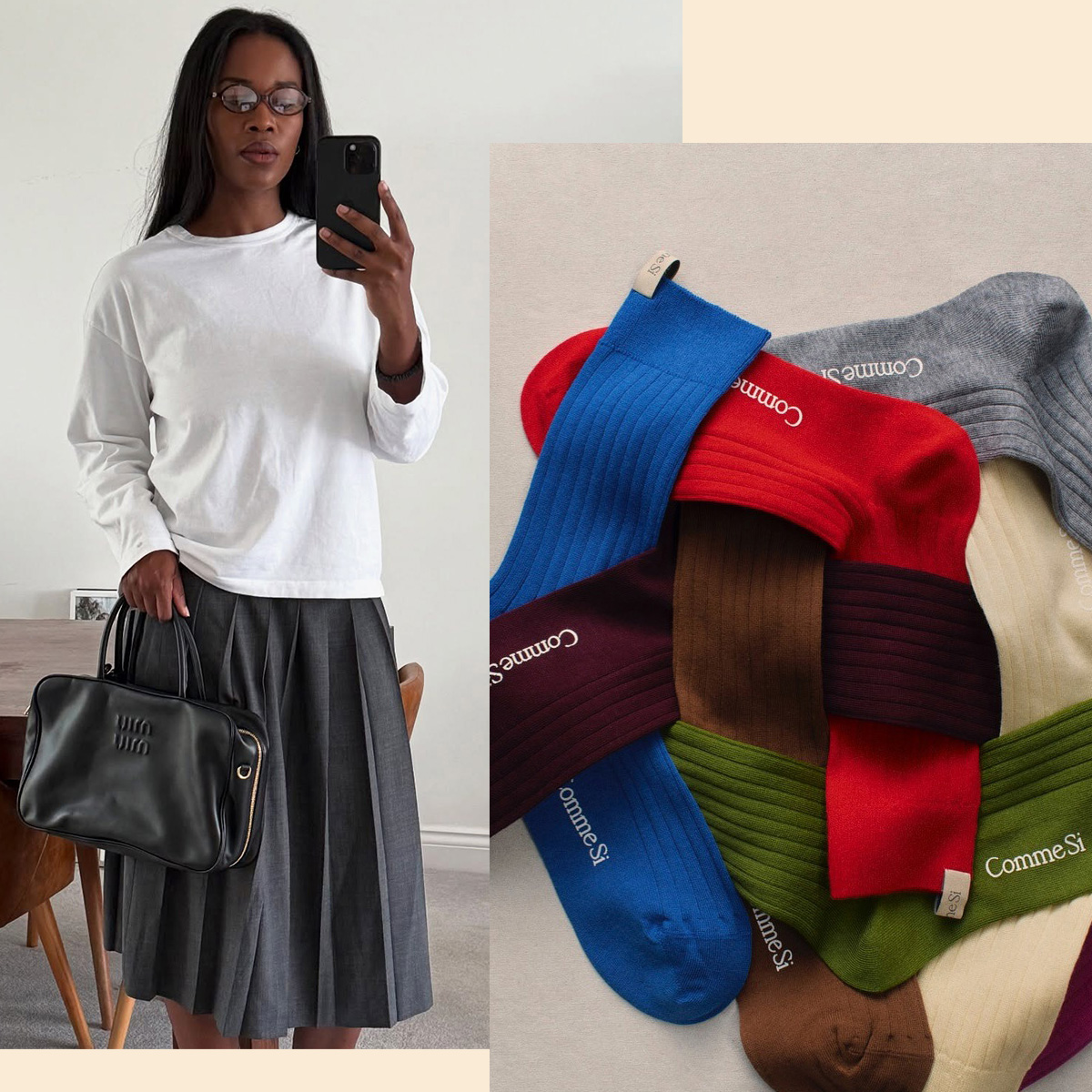 Influencer and socks