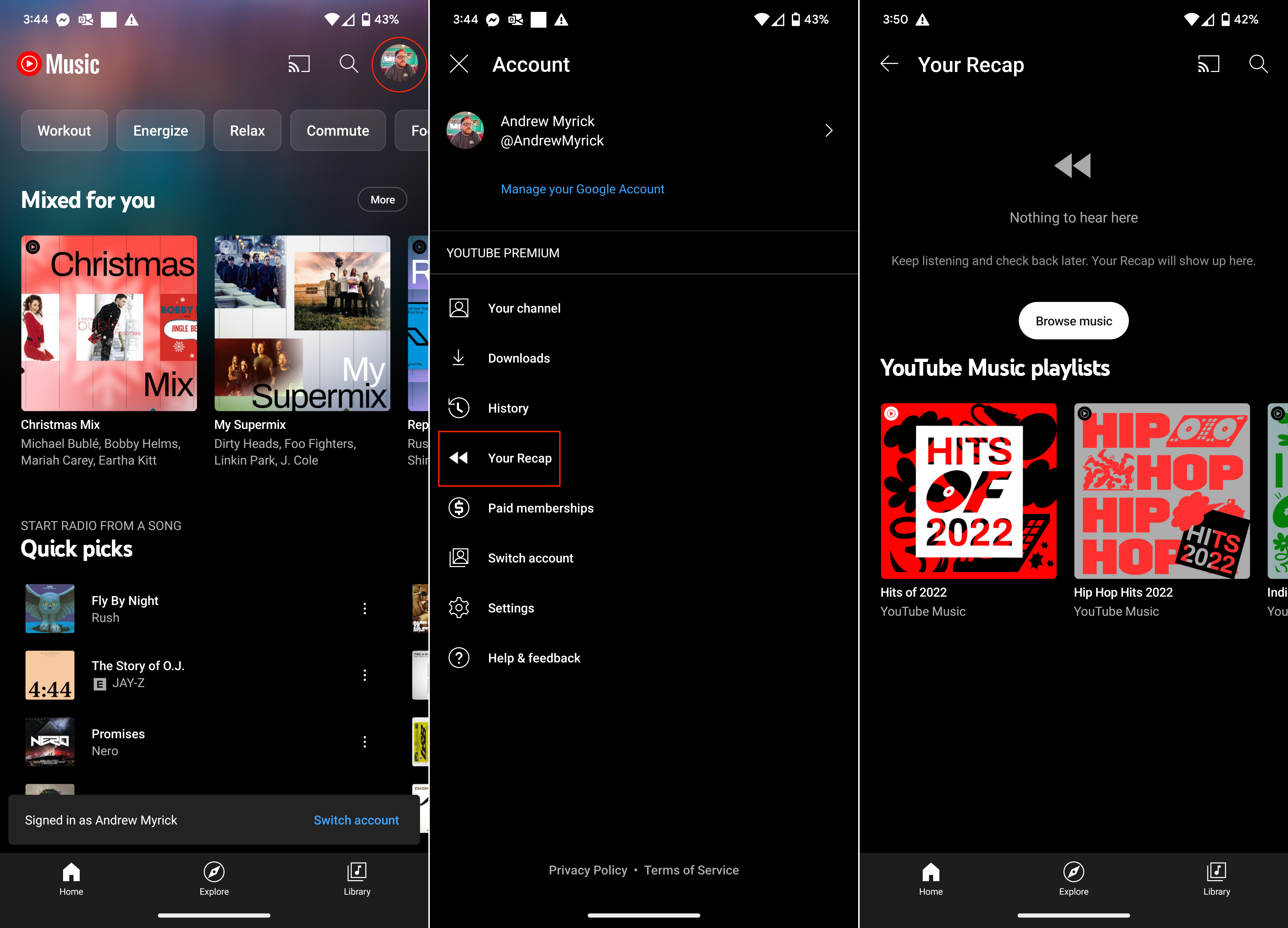 Cómo encontrar tu resumen de YouTube Music 2022