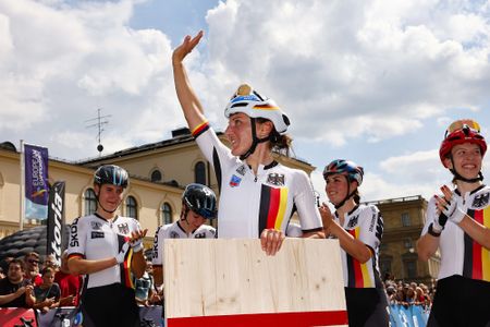European Championships Munich 2022 - 2022 UEC Road Elite European Championships - Women's Road Race - 21/08/2022 - Lisa Brennauer (GER) - photo Luca Bettini/UEC/SprintCyclingAgency&Acirc;&copy;2022