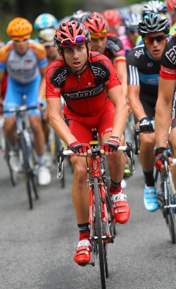 Italy's Mauro Santambrogio (BMC Racing Team) rides in the bunch.