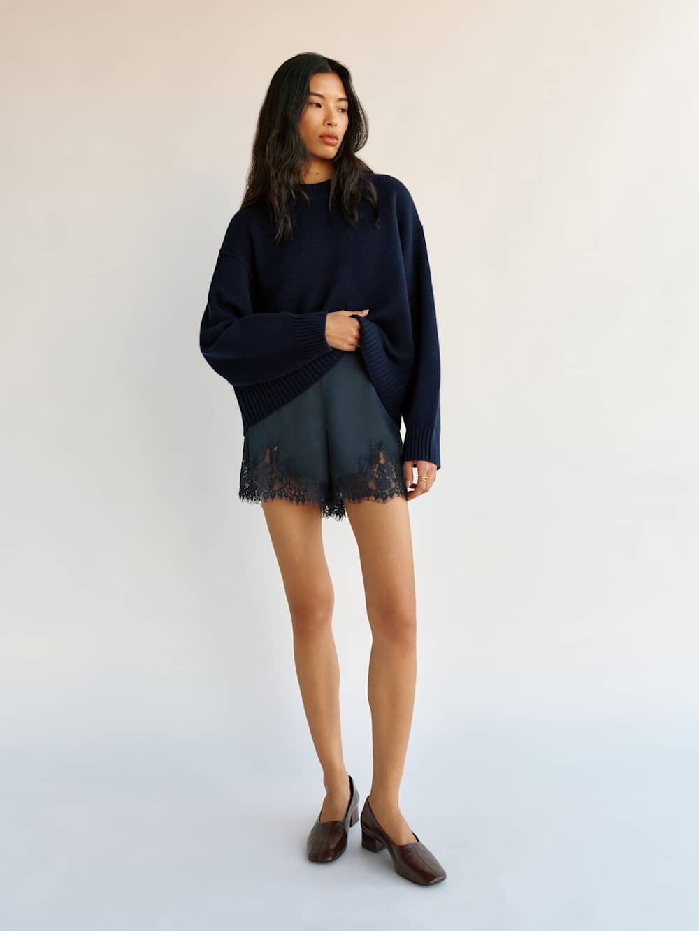 Cove Cashmere Oversized Crew