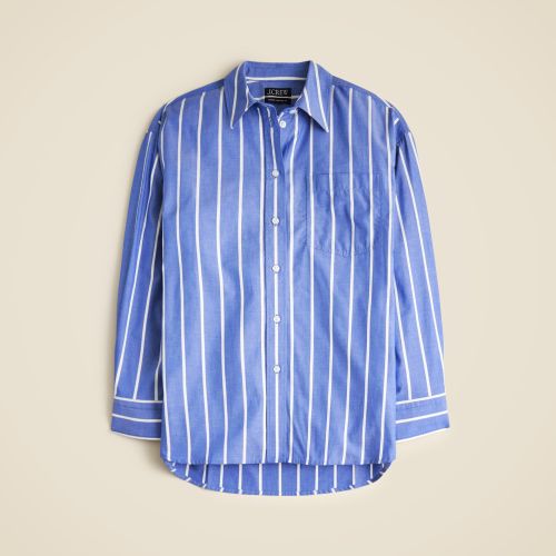 &Eacute;tienne Oversized Shirt in Dobby Stripe