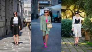 street style summer outfits for work short suit