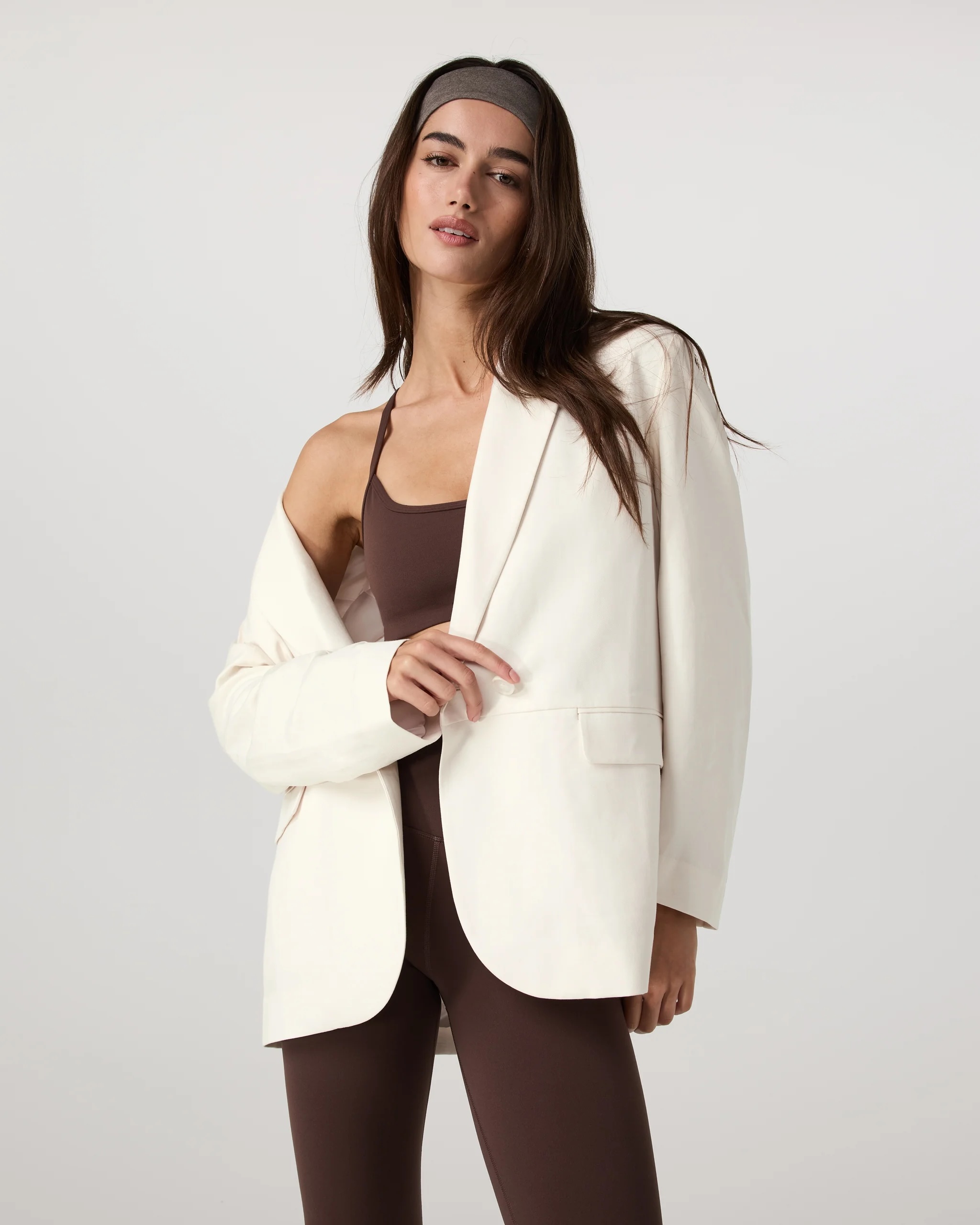creamy white vuori blazer