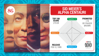 Sid Meier's Alpha Centauri top 100 card (2023)