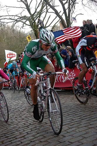 Thor Hushovd (Credit Agricole) suffers a bit