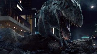 The Indominus Rex vs. the T-Rex in Jurassic World