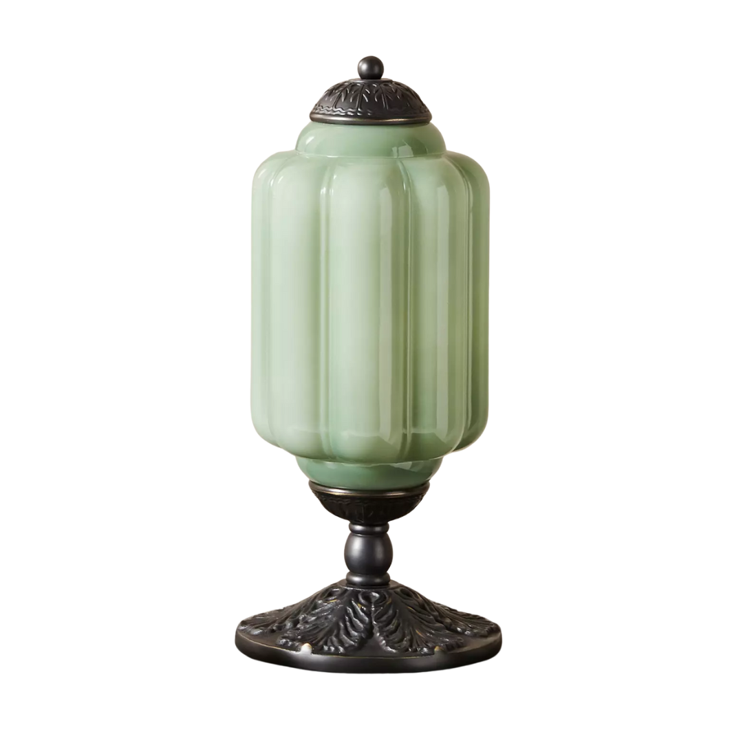 The Eloise Scallop Milk Glass Table Lamp