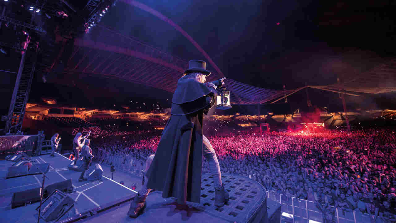 Iron Maiden&amp;rsquo;s Bruce Dickinson performing live onstage