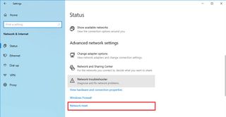 Windows 10 network reset option fix problems on May 2021 Update