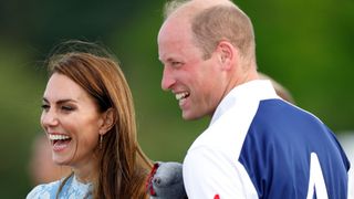 Kate Middleton awarding Prince William with first prize at Guards Polo 2023