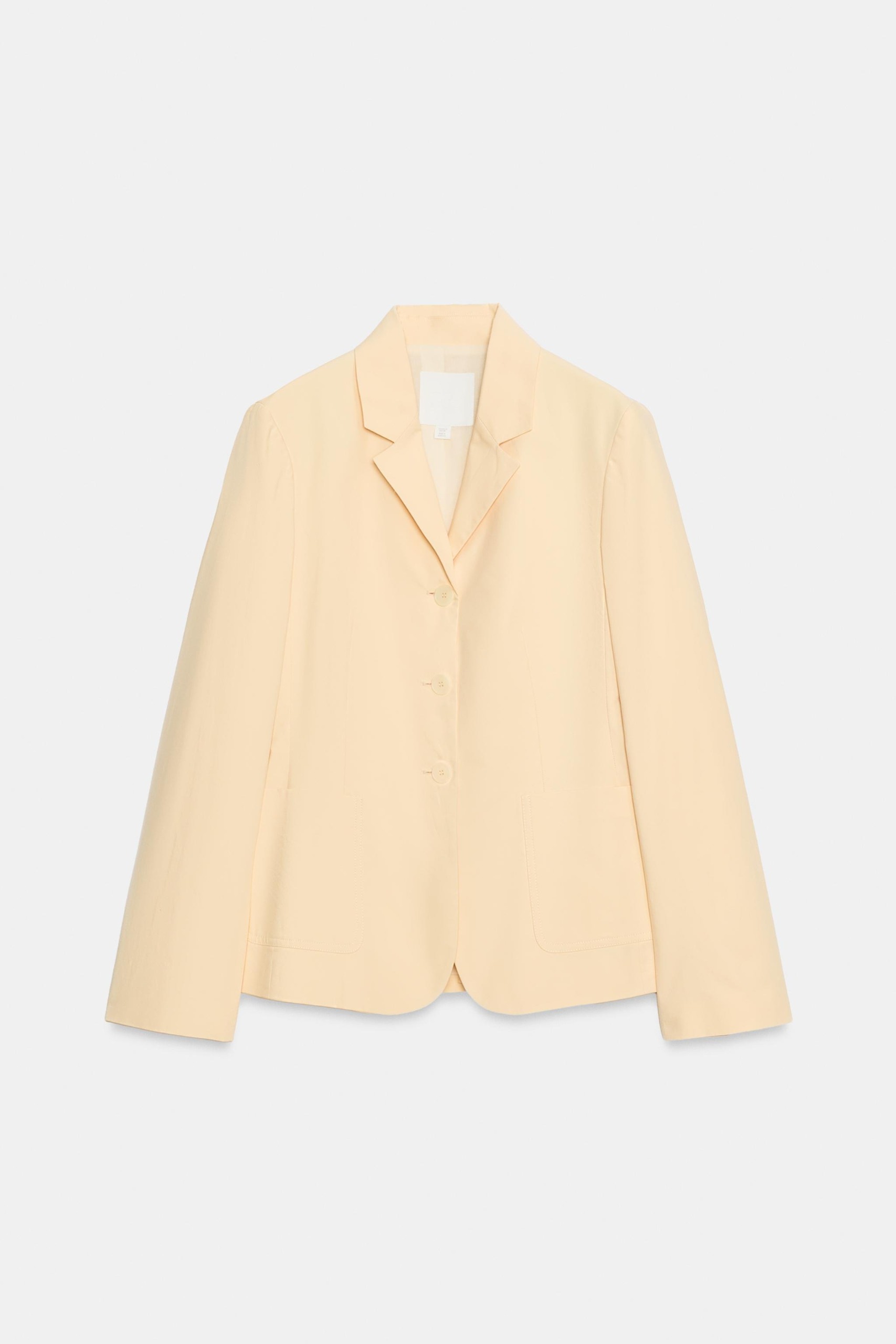 ZARA, Zw Collection Poplin Blazer - Butter - Xs
