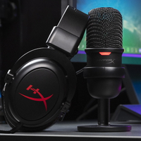 HyperX | Streamer Starter Pack | SoloCast USB Microphone | Cloud Core Gaming Headset with DTS | $129.99
