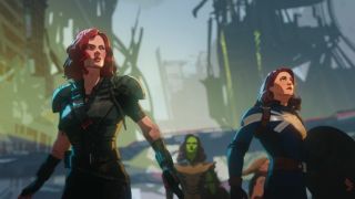 Captain Carter, Black Widow, and Gamora in What IF