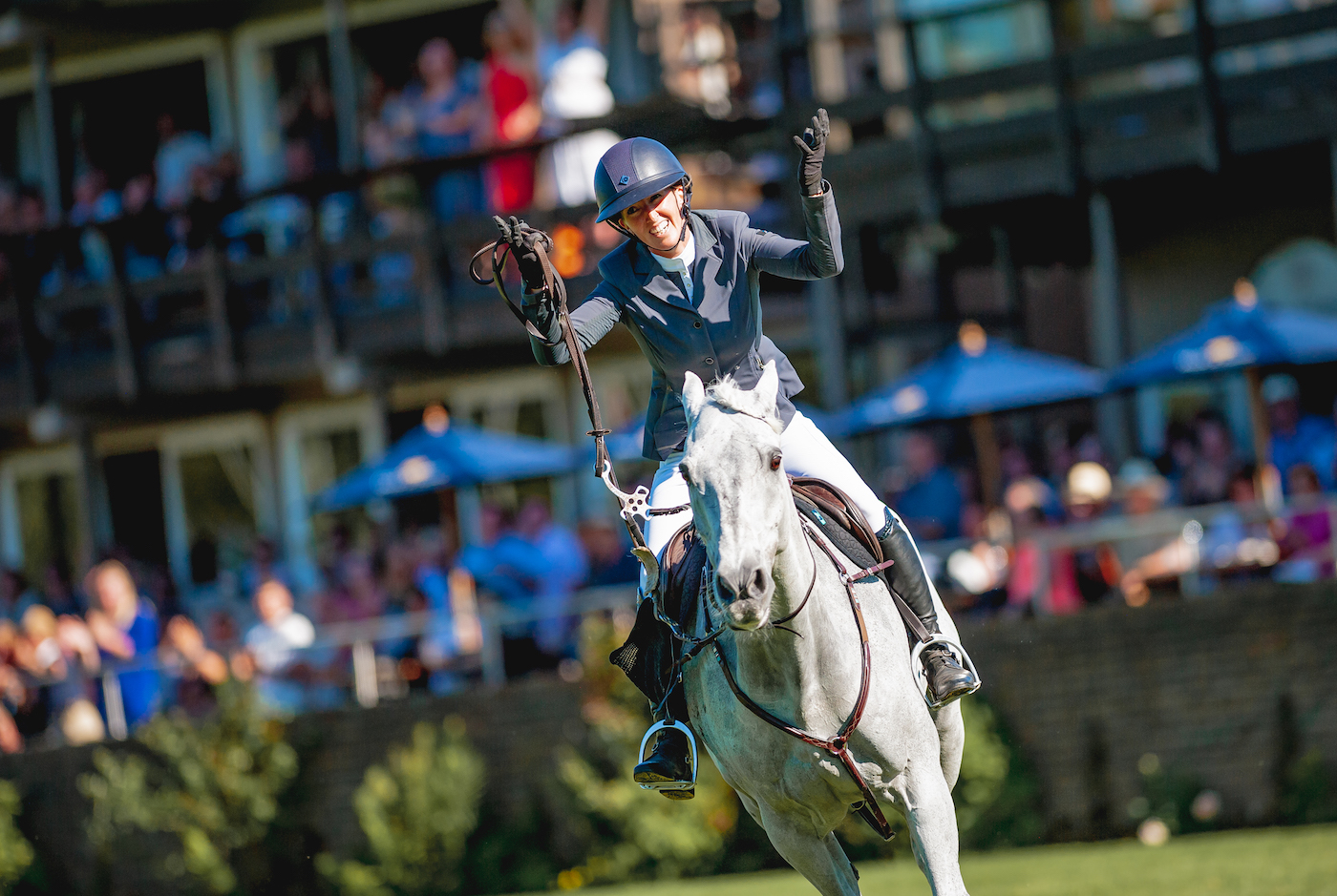 Tilly Berendt&amp;rsquo;s winning photo of Harriet Biddick and Silver Lift.