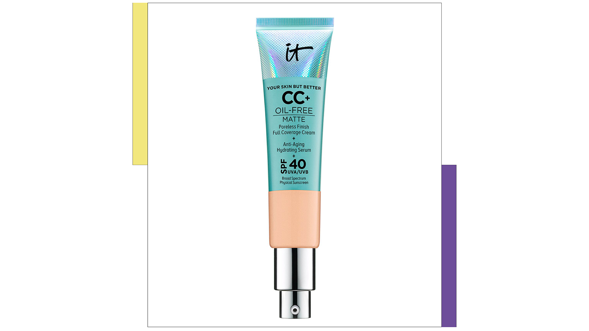 It Cosmetics Your Skin But Better CC+ Oil-Free Matte SPF40, one of the best foundation for acne prone skin