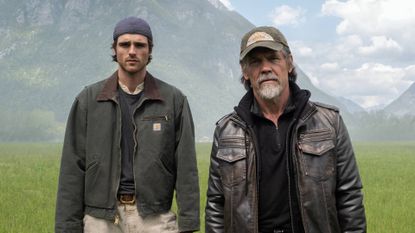 Jacob Elordi as Hig and Josh Brolin as Bangley in The Dog Stars