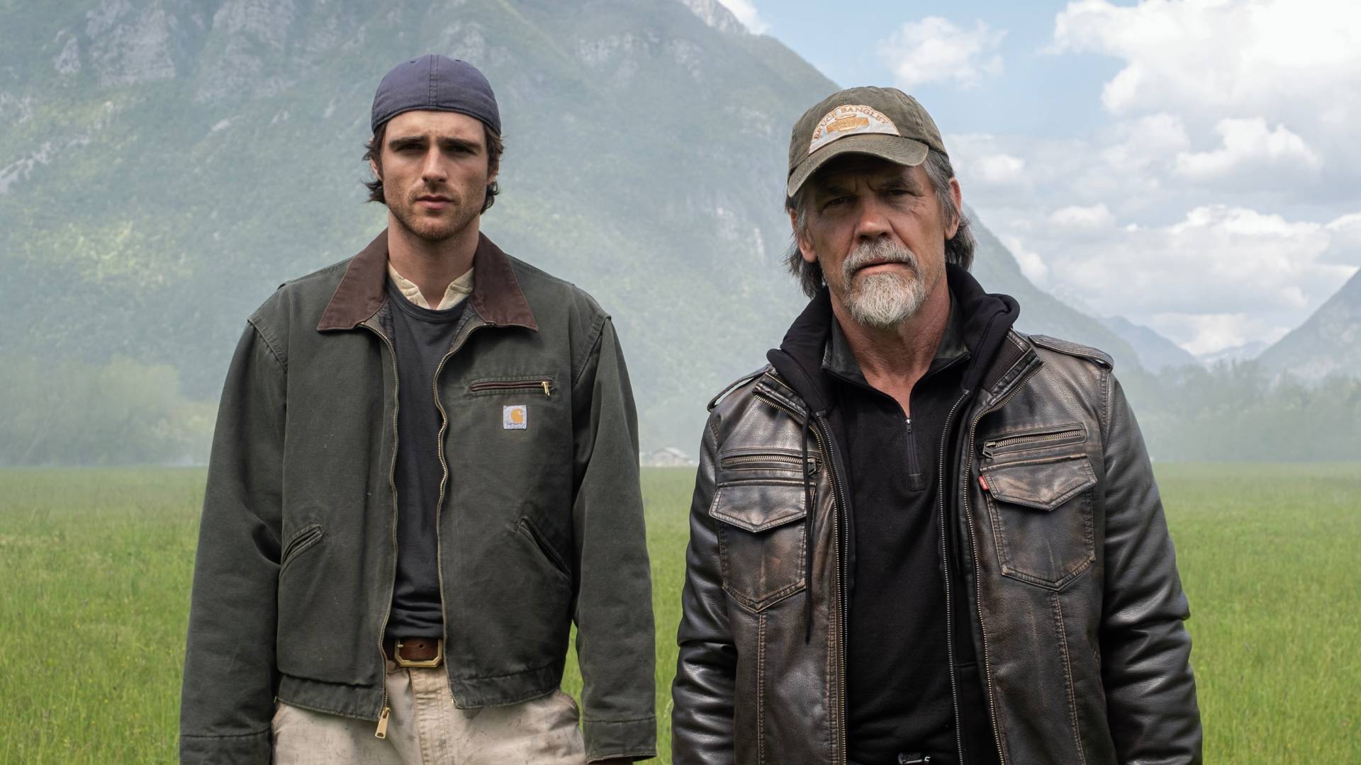 Jacob Elordi as Hig and Josh Brolin as Bangley in The Dog Stars
