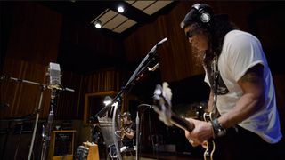 Slash in a video still from his new single, Killing Floor, a cover of the Howlin' Wolf blues standard