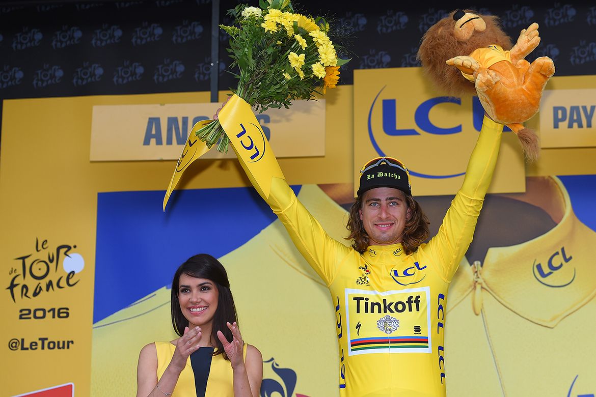 Peter Sagan (Tinkoff) continues in the Tour de France race lead