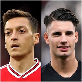 Mesut Ozil and Dominik Szoboszlai