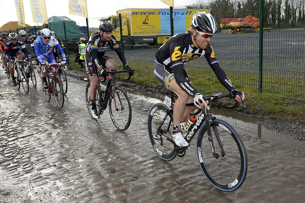 Tyler Farrar (MTN-Qhubeka) on the cobbles