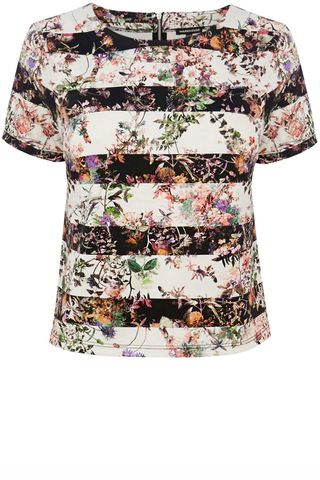 Warehouse Stripe Floral Co-ord Top, £30