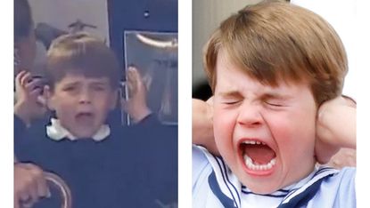 Prince Louis iconic scream face