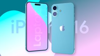 Blue iPhone 16 renders based on leaked schematics and rumors.