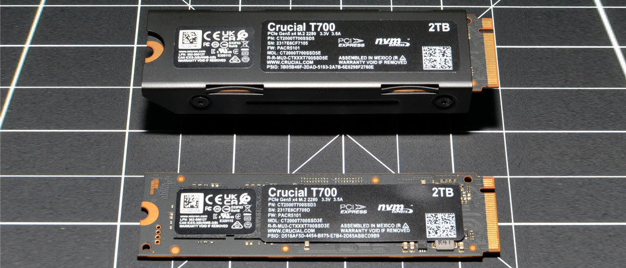 Crucial T700 1TB TLC NAND Flash PCIe Gen 5 x4 NVMe M.2 Internal SSD w/  Heatsink - Micro Center