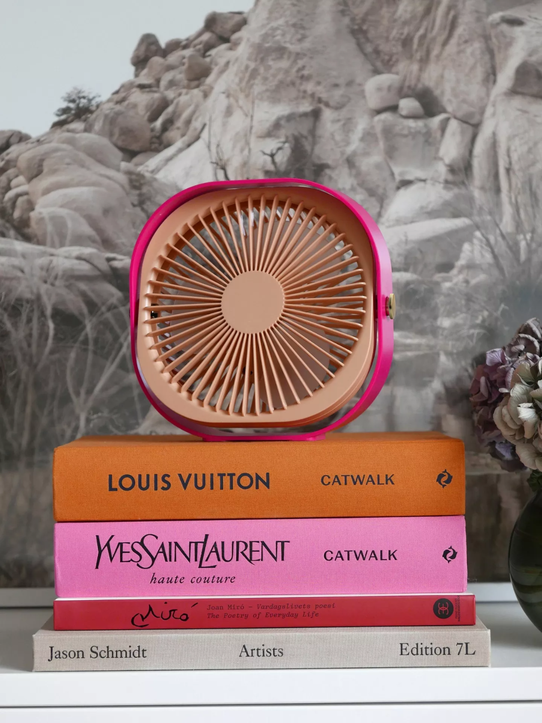 A pink table fan from Printworks