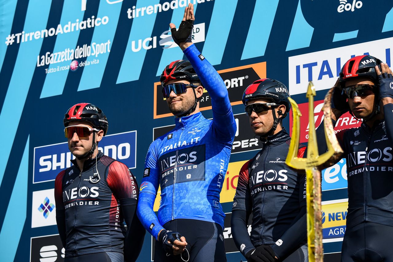 Tirreno Adriatico 2022 - 57th Edition - 2nd stage Camaiore - Sovicille 219 km - 08/03/2022 - Filippo Ganna (ITA - INEOS Grenadiers) - photo Tommaso Pelagalli/SprintCyclingAgency&Acirc;&copy;2022