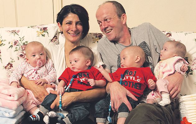 Pregnant with quads and with nowhere to live, this coupale turn to family for help