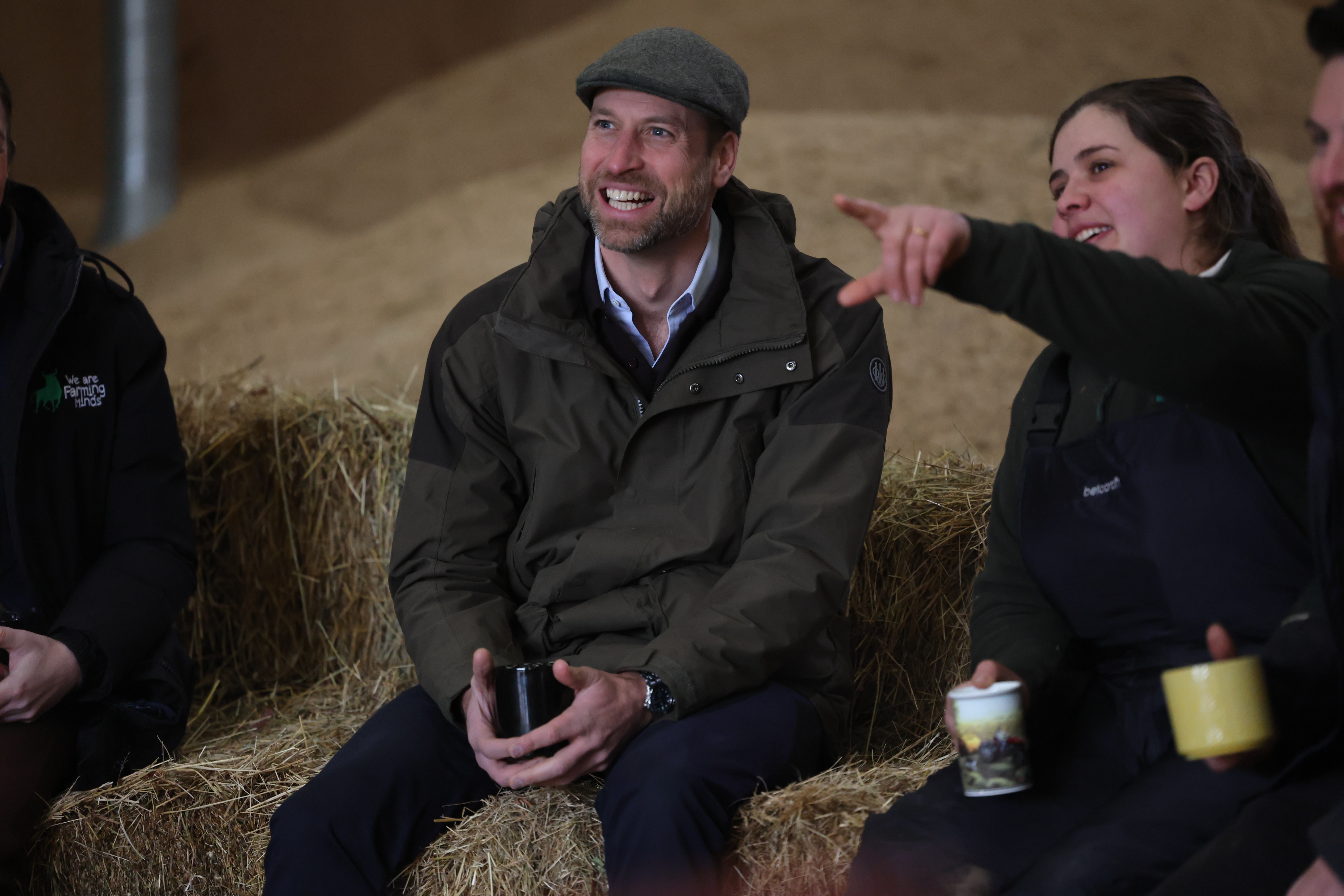Prince William, Prince of Wales visits a family run farm in Herefordshire