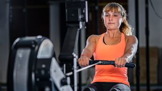 A rowing machine, one of the great low-impact exercises