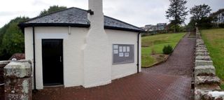 An old maintenance hut has been converted into a Golf Academy and Studio